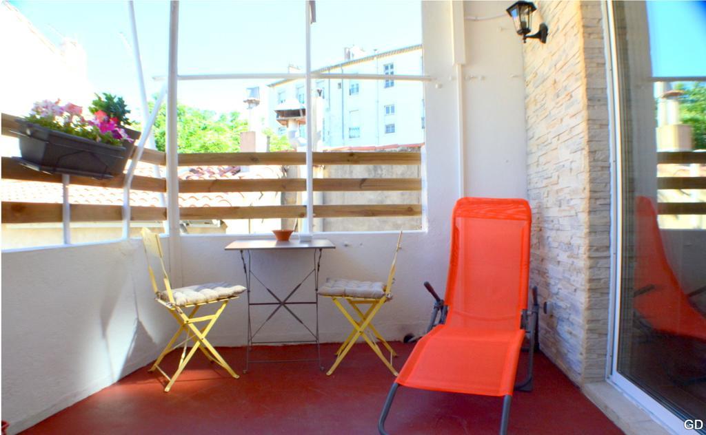 Beziers Studio Terrasse Eksteriør bilde